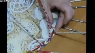 Оформление круглого дна+из газетных трубочек