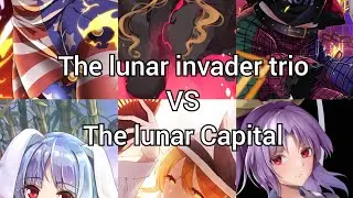 The lunar invader trio VS the lunar capital (3v3) Rematch. #touhou #vsbattles