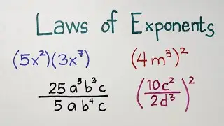 Integral Exponent Rules - Laws of Exponents