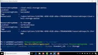 Azure Training (70-533, AZ-100) - Deploy Azure Storage Account via PowerShell