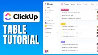 Table View  Clickup Tutorial - How To Use Table In Clickup