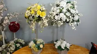 A tall flower arrangement for budget weddings