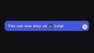 You can now play as Luigi.