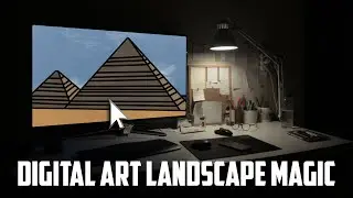 DIGITAL ART LANDSCAPE MAGIC with Photoshop and a Mouse!