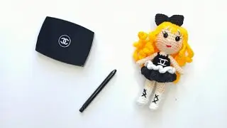 Идея для подарка🖤Как вязать Гламурную куколку Шанель крючком🖤Туловище крючком. 1 / 2