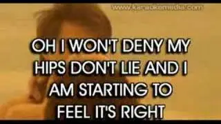 HIPS DONT LIE SHAKIRA KARAOKE