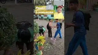 Pembersihan di Depan Kantor SMP Negeri 1 Noling