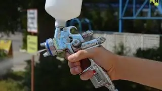 Пневматический краскопульт INTERTOOL PT-0105D обзор