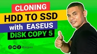 Cloning HDD to SSD Using EaseUS Disk Copy 5