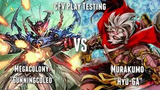 V-EB09 CFV Standard Play testing!! // Megacolony vs. Murakumo