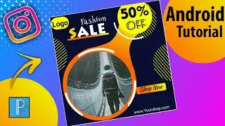 How to make Social Media sale post for instagram | Sale post design on Android