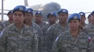 Arribaron a Chile helicópteros FACh y personal de MINUSTAH (Haití)