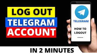 How To Logout Telegram Account in 2021 ( EASY METHOD ) Android & ios iPhone