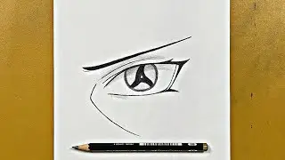 Easy to draw | how to draw itachi’s eye easy tutorial