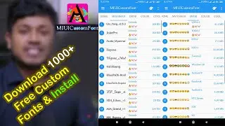 Install Third  Party Fonts on Xiaomi Phones Without Root | MIUI Custom Font Installer | 1000+ Fonts