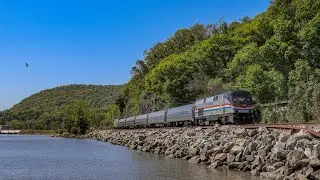 Hudson line: Scenic Sunday Rail action in Peekskill, NY