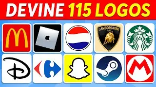 DEVINE 115 LOGOS EN 3 SECONDES ⏰👀🤔 | Quiz Logos des Marques Célèbres | Teste ta MÉMOIRE 🧠