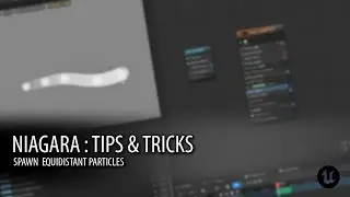 How to Spawn Particles at an Equal Distance in Niagara | Unreal Engine 5.5 |