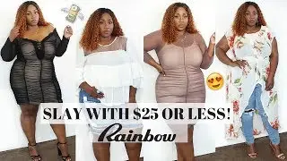 COME ON NOW RAINBOW! SLAY WITH $25 OR LESS! | PLUS SIZE FASHION HAUL