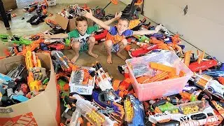 Nerf Battle:  Arsenal 2 (500 Nerf Blasters for The New Nerf Arsenal Wall)