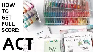 How to study for the ACT // study tips