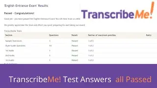 Transcribeme Audio Test Answers | Passed All | 2021