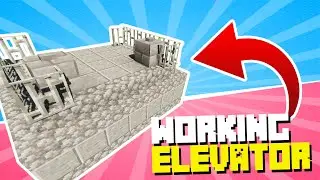 Working Moving Elevator In Vanilla Minecraft!