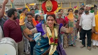 Jogini Navya Sri Bonam Dance at Inavolu Mallanna Jathara 2023 | Jogini Navya Sri Mallanna Sigam