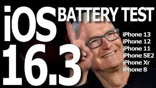 iOS 16.3 Battery Life Test -  - Surprisingly great results !