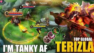 TERIZLA TOP 1 GLOBAL GAMEPLAY 2021 - Terizla best build and emblem 2021 - Mobile legends