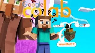 Google Colab Minecraft Server | 24/7, bedrock, Multiple server, commands, working