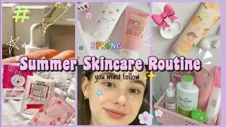AFFORDABLE Summer SkinCare Routine ☀️⛱️🌞💅🏻 | AM, PM & Weekly Skincare Routine
