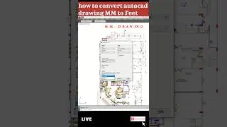 How to convert autocad drawing mm to feet. 2023