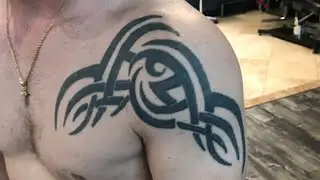INSANE TRIBAL COVER UP TATTOO TIMELAPSE  (BY MR REYES INK)