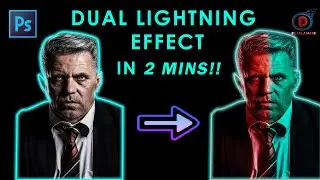 DUAL LIGHTING EFFECT PICTURE IN 2 MINS !! | ADOBE PHOTOSHOP | NO NEED TO GO THE LONG WAY!!