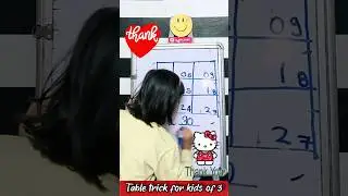 Easy Table Trick of 3🔥 | Table of 3 #youtubeshorts #shorts #fun #vedicmaths