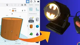 CREO desde CERO un Velador que Proyecta la BATISEÑAL CON IMPRESORA 3D!