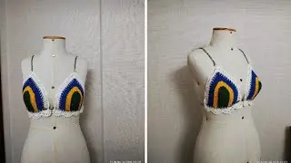 Top de crochê Brasil copa 2026