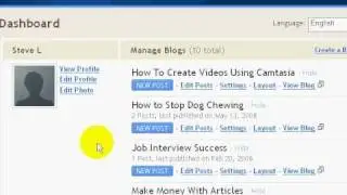 Profits.CC Traffic Marketing Tutorial: Blog Creation & Blog Comments