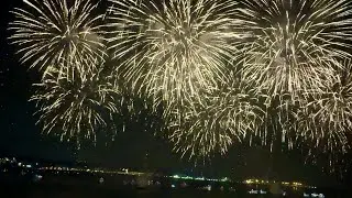 淡水2024/8/11仲夏繽紛樂煙火秀，在淡水福容飯店陽台就可以欣賞 （9/8還有一場）