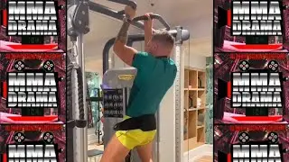 "Gotta FIND A WAY YEEEE" - Conor McGregor doing Exercises that a broken foot human shouln't be doing