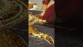 The Sun☀️ A mirror with beads. Creative idea for embroidery project