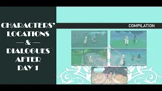 Characters' Locations And Dialogues After Day 1 Of Windblume Festival (Eng)