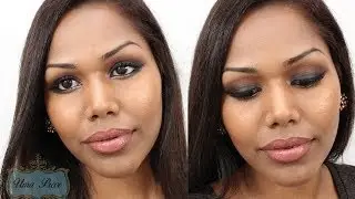 Sexy smokey eye with a pop of gold makeup tutorial