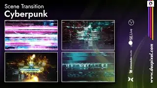 Cyberpunk Glitch Stream Transition OBS Stinger