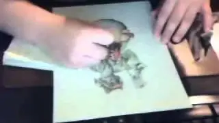 Time Lapse Drawing- Morphine's Birthday Picture