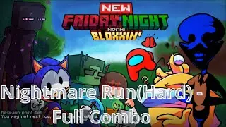 Friday Night Bloxxin' - Vs Indie Cross V2 - Nightmare Run - Full Combo - Roblox