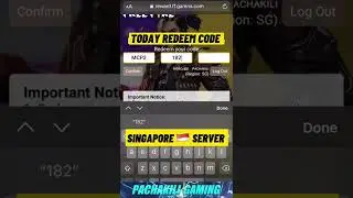 Today Redeem Code MCP Major Season 3 | Singapore 🇸🇬 server #shorts