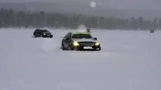 Snow drift in lake 2014, golf2, MB W124,Mercedes-Benz GL 420 CDI