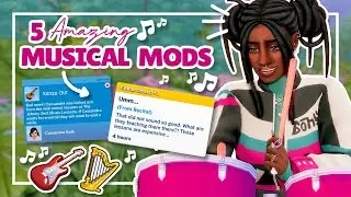 5 Mods Every MUSICAL Sim Needs! 🎸🎶 | +Links | The Sims 4 Mods Showcase